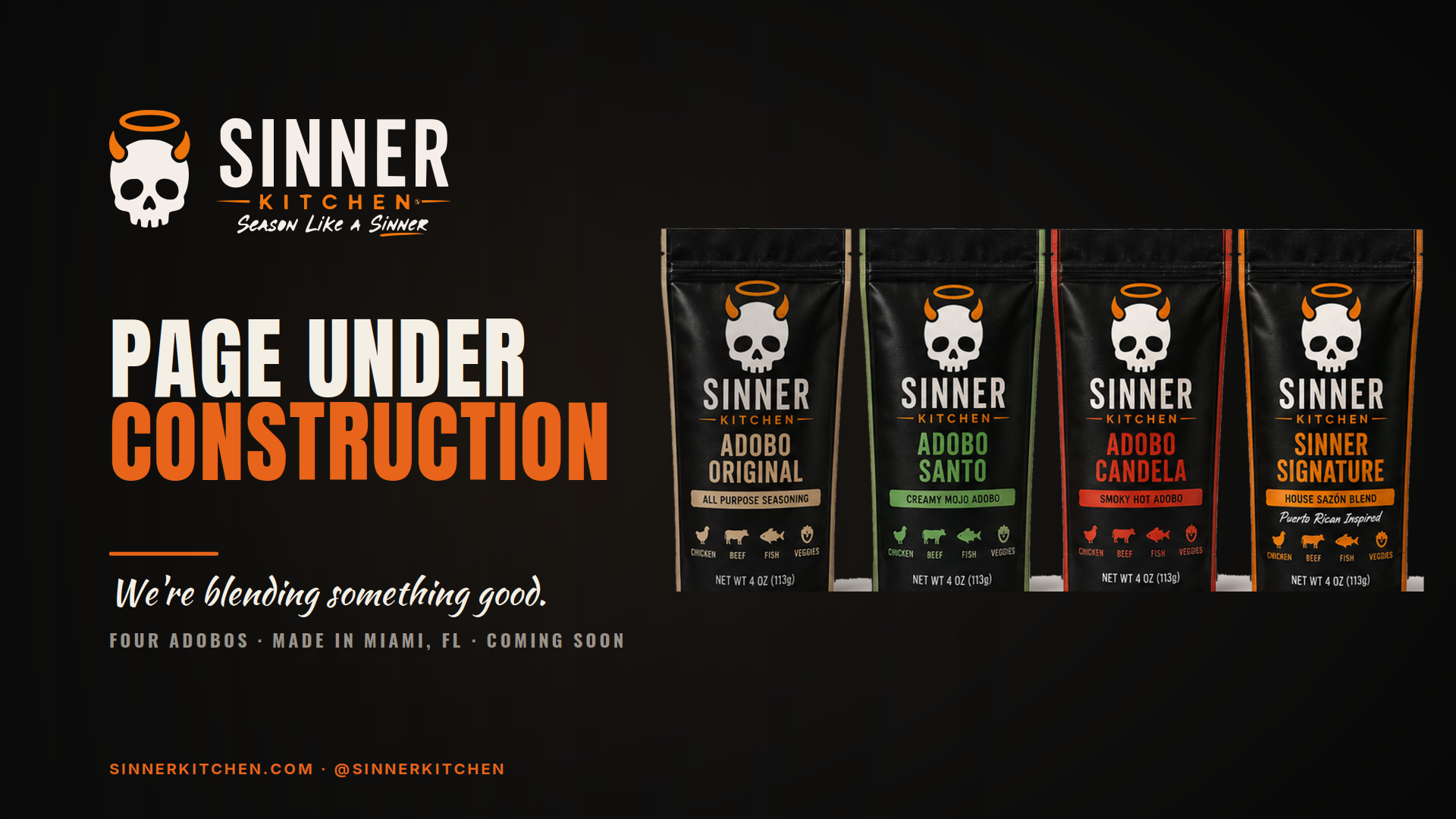 Sinner Kitchen - Page Under Construction